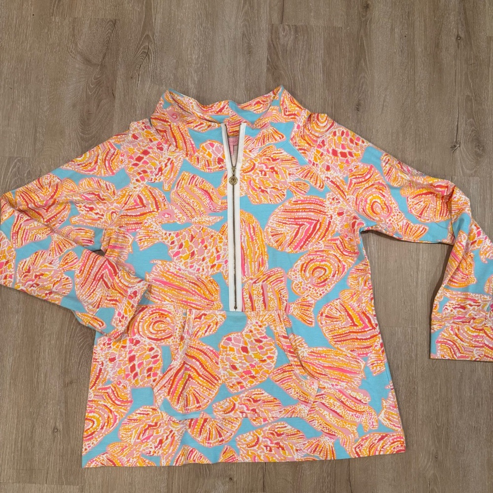 Lilly Pulitzer Skipper Popover Breakwater Blue Size XL